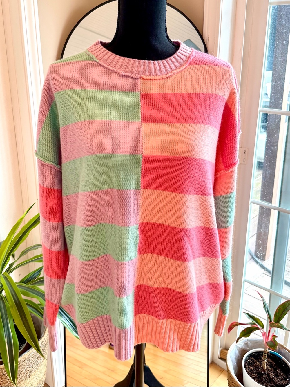 JULIANA’S BOUTIQUE | Striped Pastel Crewneck Sweater